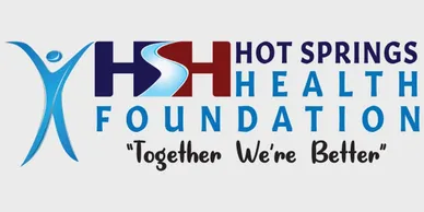 A logo for the hot springs health foundation.