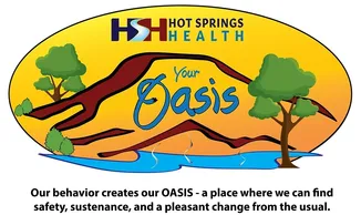 A picture of the hot springs health logo.